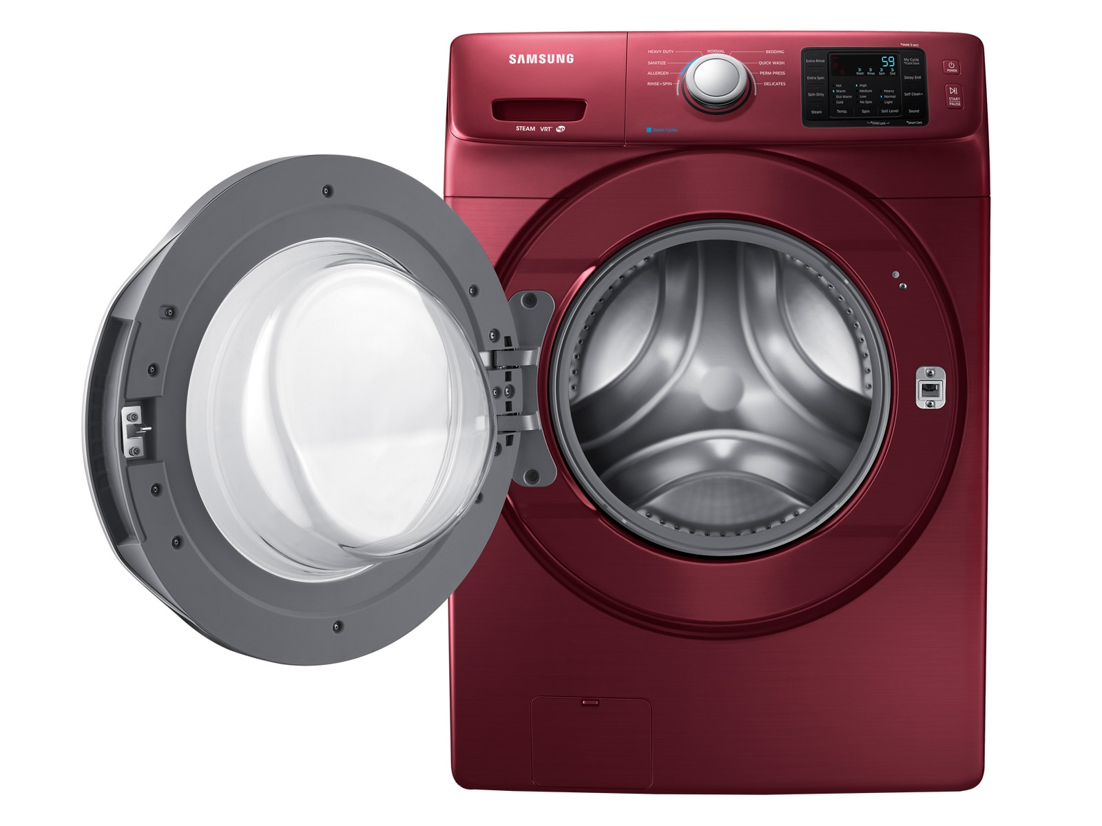 Samsung red washer dryer outlet set