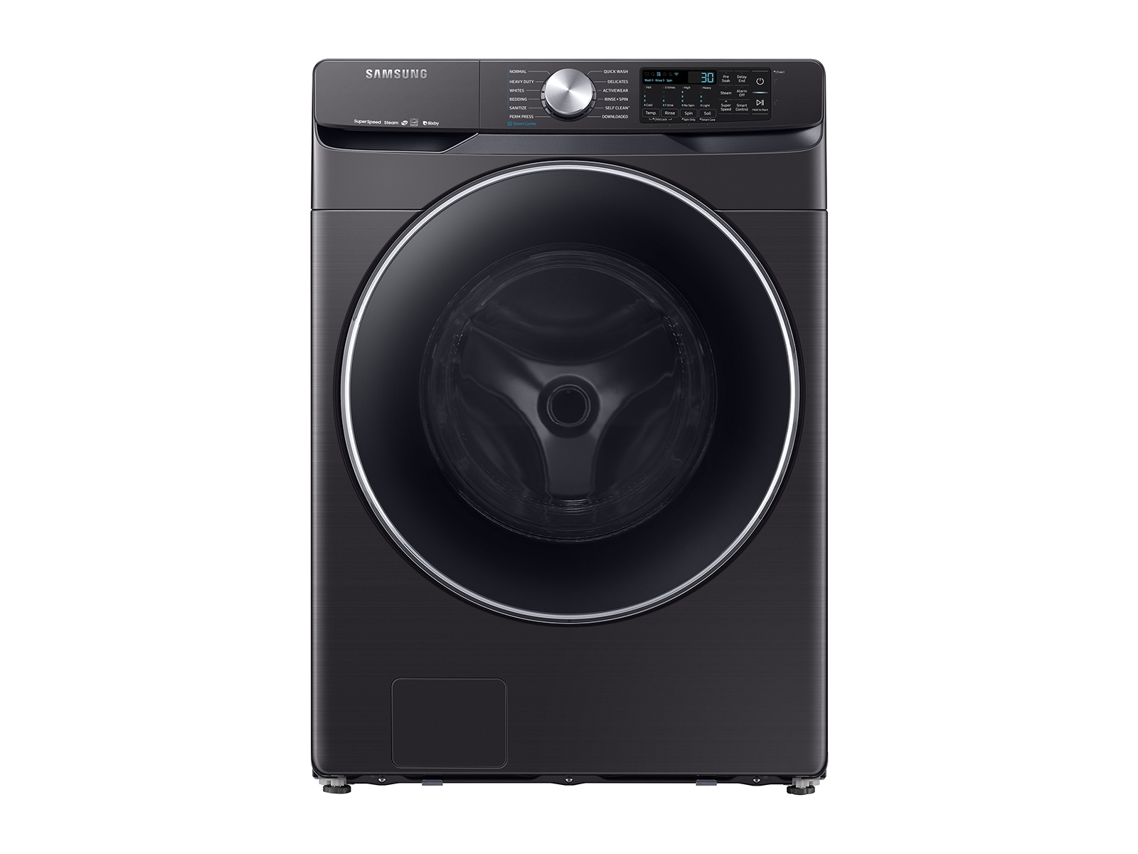 Photos - Washing Machine Samsung 4.5 cu. ft. Smart Front Load Washer with Super Speed in Black Stai 
