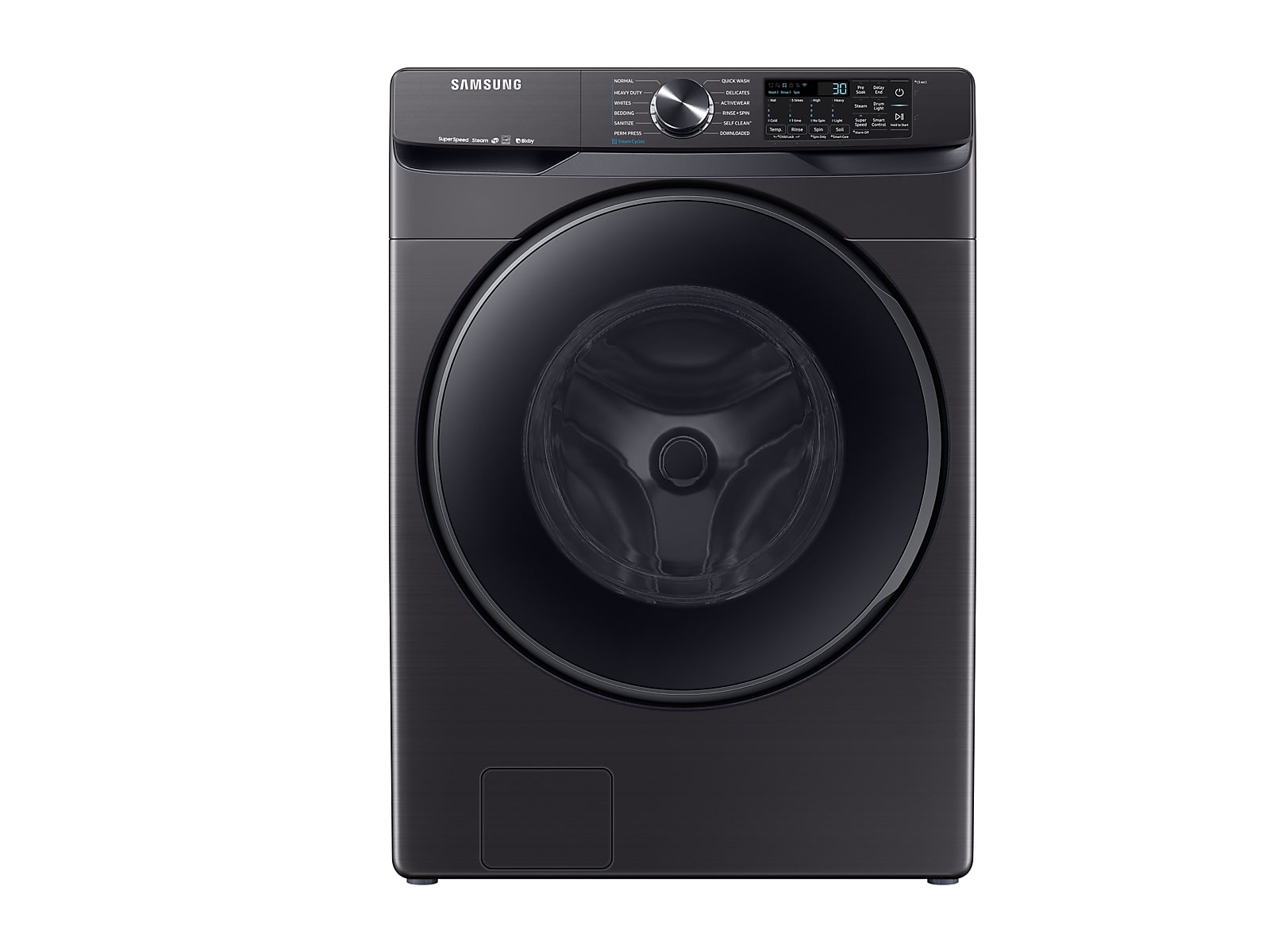Samsung 5.0 cu. ft. Smart Front Load Washer with Super Speed in Black Stainless Steel(WF50R8500AV/US)