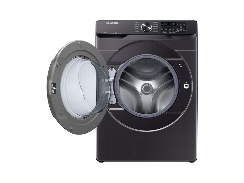 5.0 cu. ft. Smart Front Load Washer with Super Speed in Black Stainless Steel
