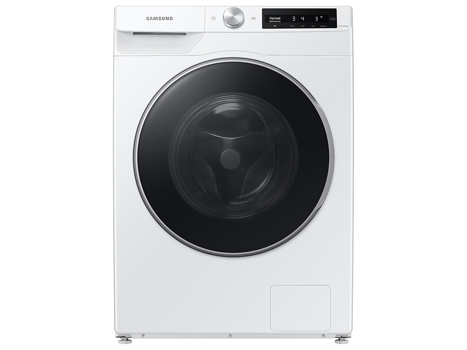 Samsung 2.5 cu. ft. Compact Front Load Washer with AI Smart Dial and Super Speed Wash in White(WW25B6900AW/A2)