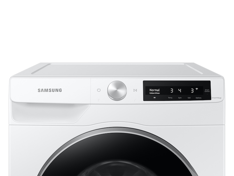2.5 cu. ft. Compact Front Load Washer with AI Smart Dial and Super Speed  Wash in White Washers - WW25B6900AW/A2