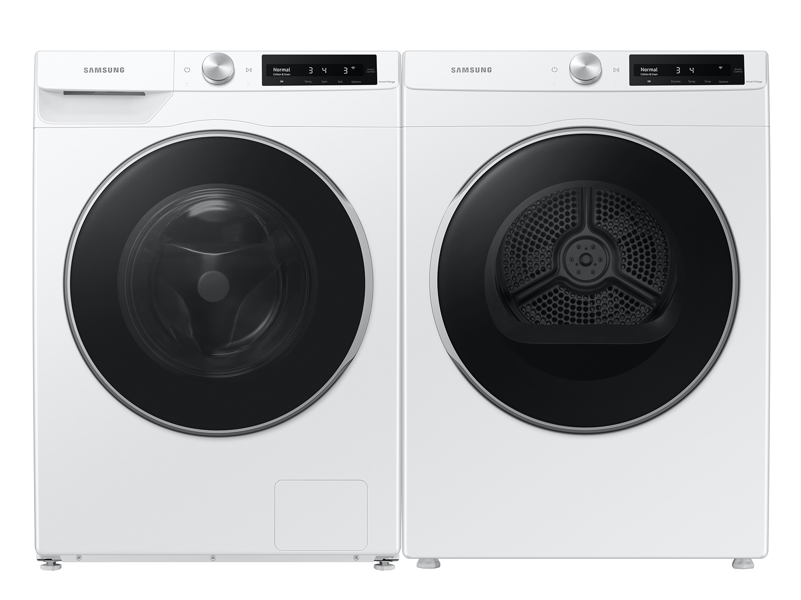 Shop LG Compact Stackable Steam White Washer & Dryer Set at