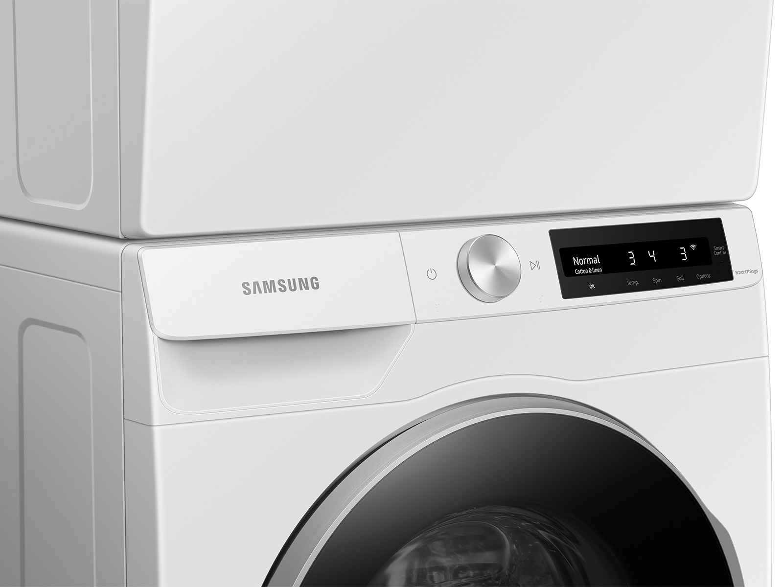  SAMSUNG 2.2 Cu Ft Compact Front Load Washer, Stackable for  Small Spaces, 40 Minute Super Speed Washing Machine, Steam Wash Clothes,  Self Cleaning, Energy Star Certified, WW22K6800AW/A2, White : Appliances
