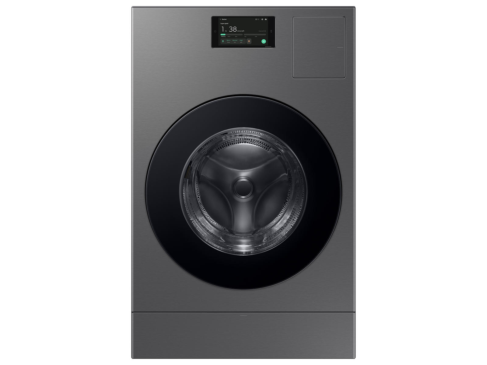 **BespokeAILaundryCombo™All-in-One5.3cu.ft.UltraCapacityWasherandVentlessHeatPumpDryerinDarkSteel**