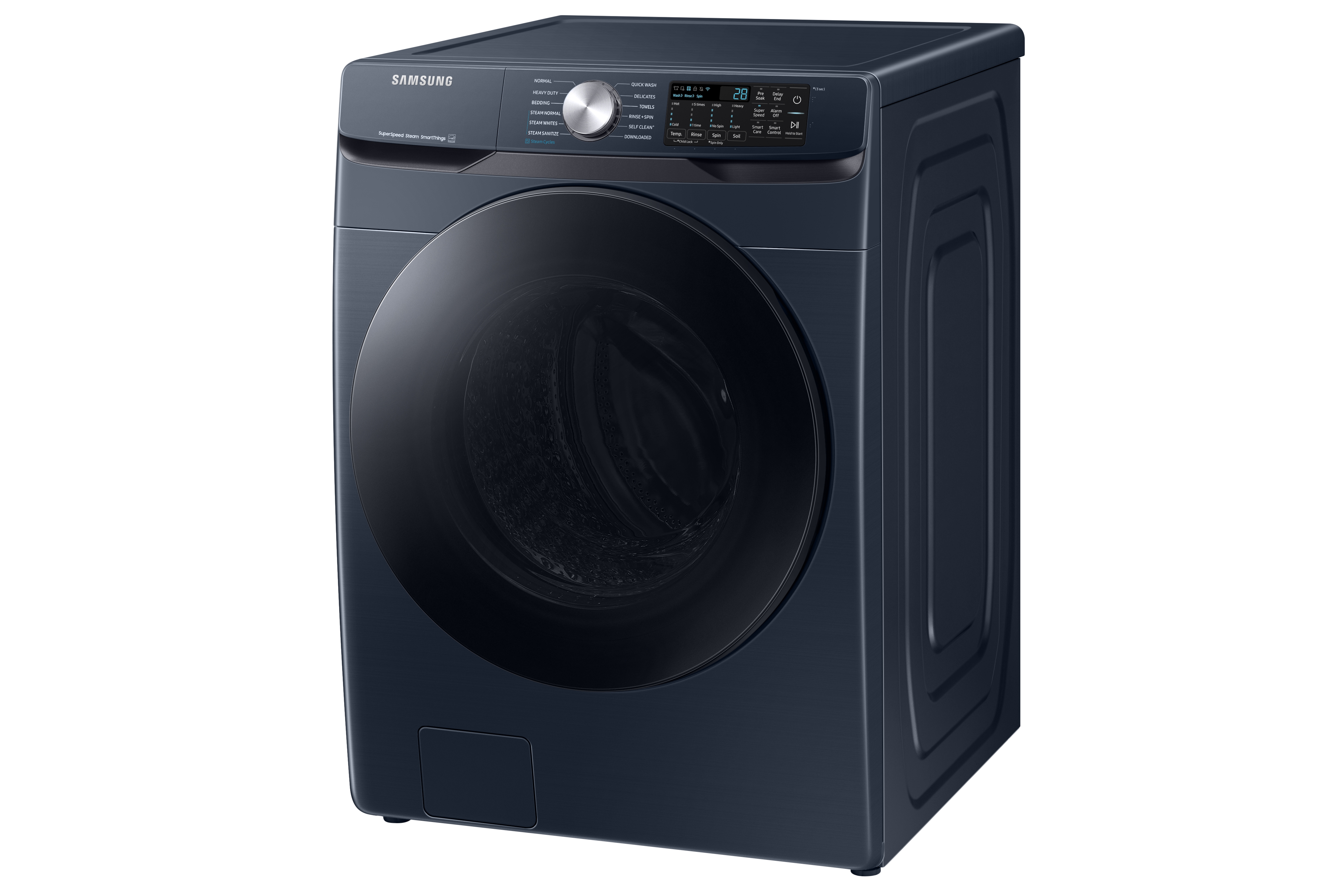 Thumbnail image of 4.5 cu. ft. Large Capacity Smart Front Load Washer with Super Speed Wash in Brushed Navy