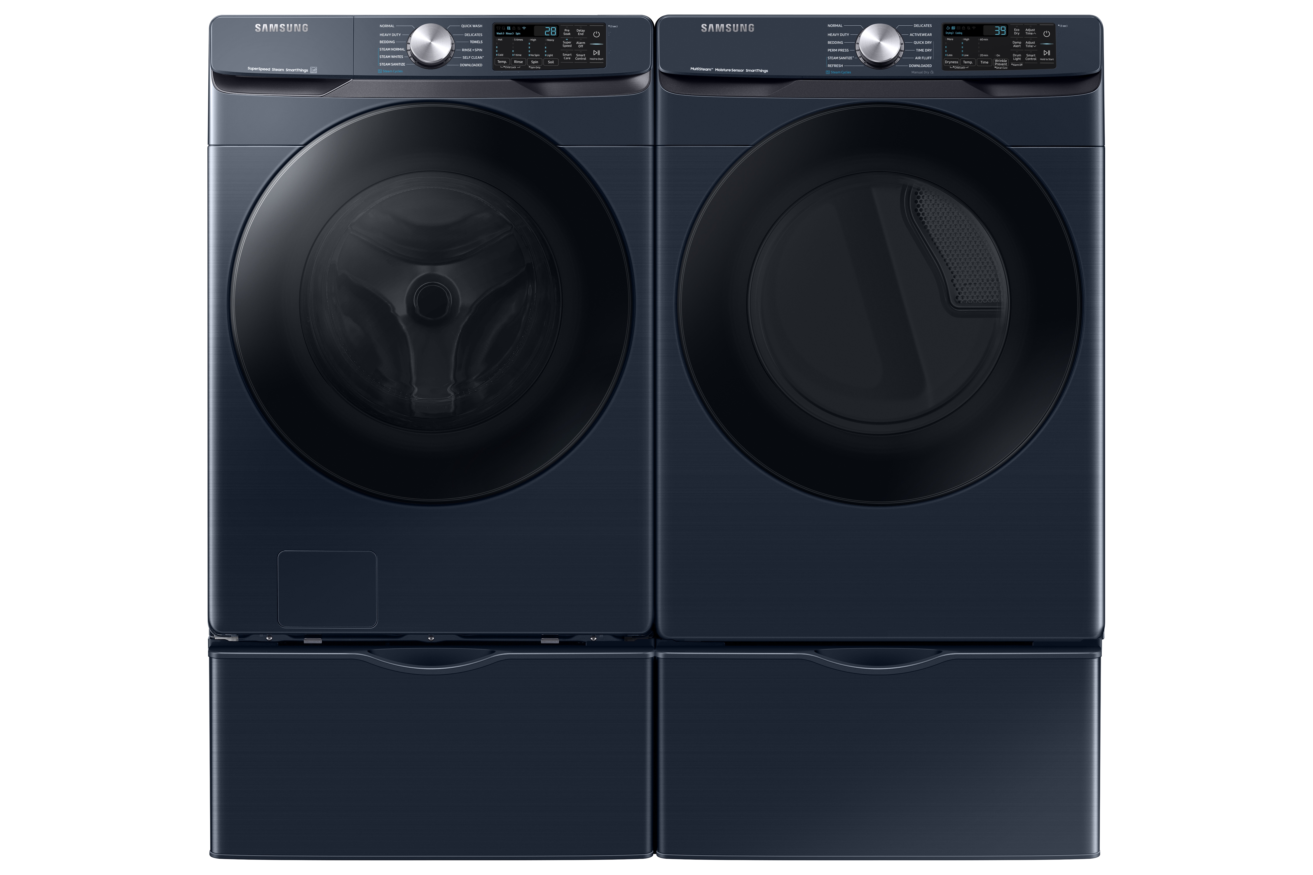 Thumbnail image of 4.5 cu. ft. Large Capacity Smart Front Load Washer with Super Speed Wash in Brushed Navy