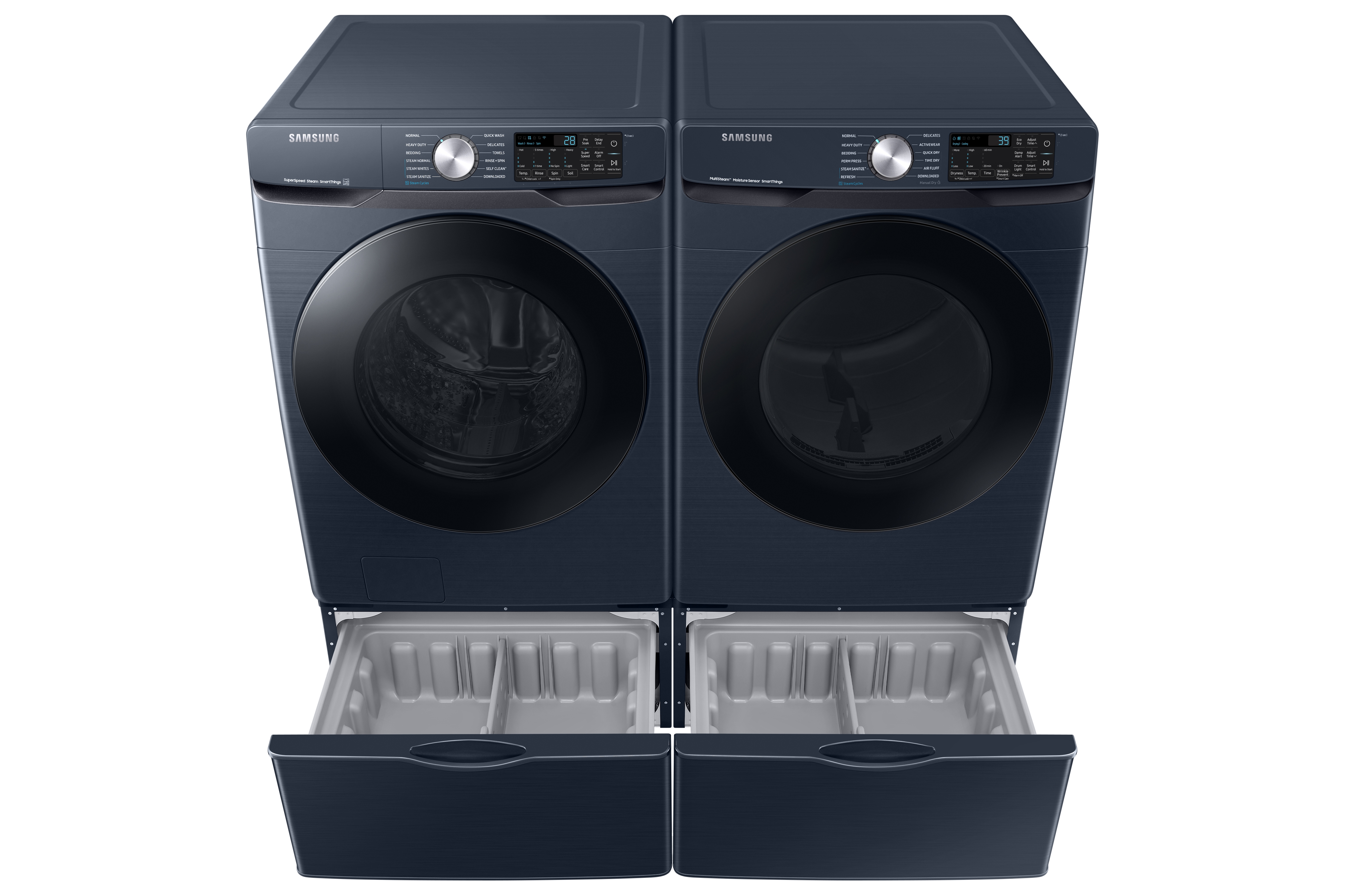 Thumbnail image of 4.5 cu. ft. Large Capacity Smart Front Load Washer with Super Speed Wash in Brushed Navy