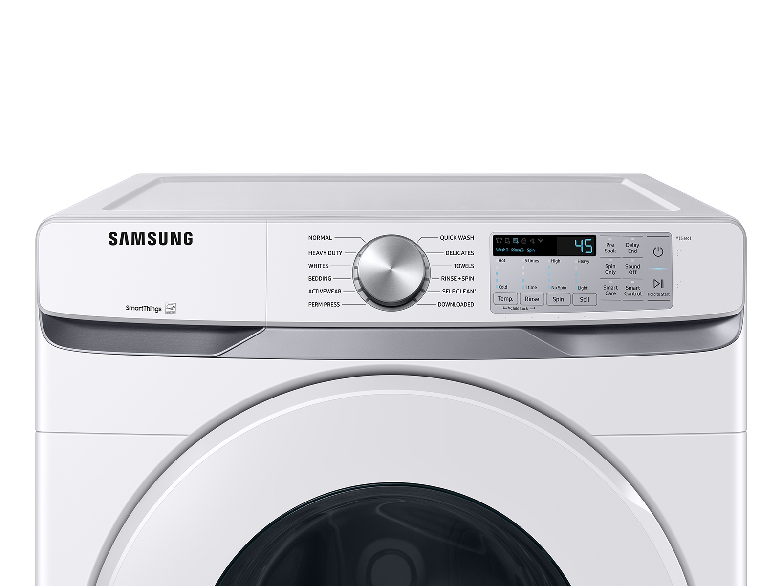 Samsung 5.1 Cu. Ft. High-Efficiency Stackable Smart Front Load Washer with  Vibration Reduction Technology+ Brushed Black WF51CG8000AV - Best Buy