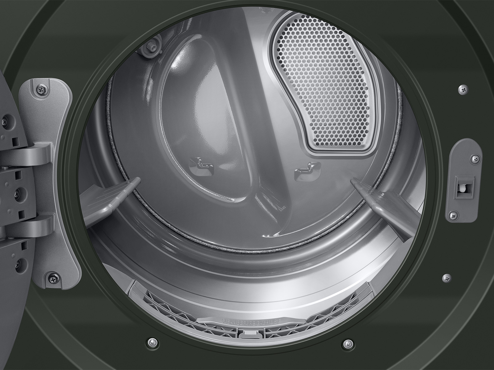 Thumbnail image of Bespoke 5.3 cu. ft. AI Laundry Hub&trade; Ultra Capacity Single Unit Washer with AI OptiWash&trade; and 7.6 cu. ft. Electric Dryer in Satin Green