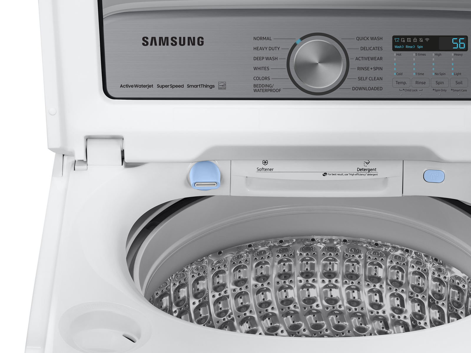 Thumbnail image of 5.1 cu. ft. Smart Top Load Washer with ActiveWave™ Agitator and Super Speed Wash in White