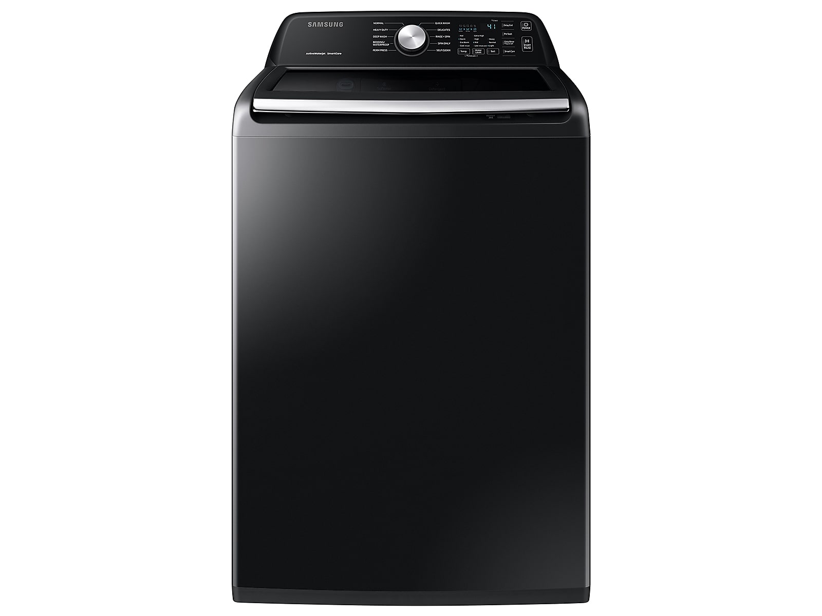 Samsung 4.5 cu. ft. Capacity Top Load Washer with Active WaterJet in Brushed Black(WA45T3400AV/A4)