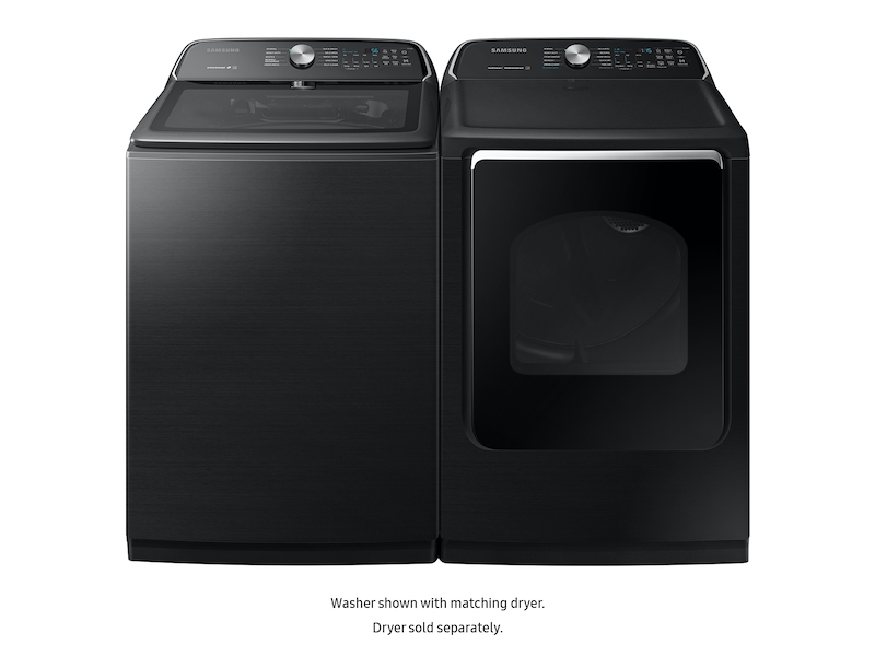WA7200 5.4 cu. ft. Top Load Washer with Active WaterJet in Black Stainless Steel