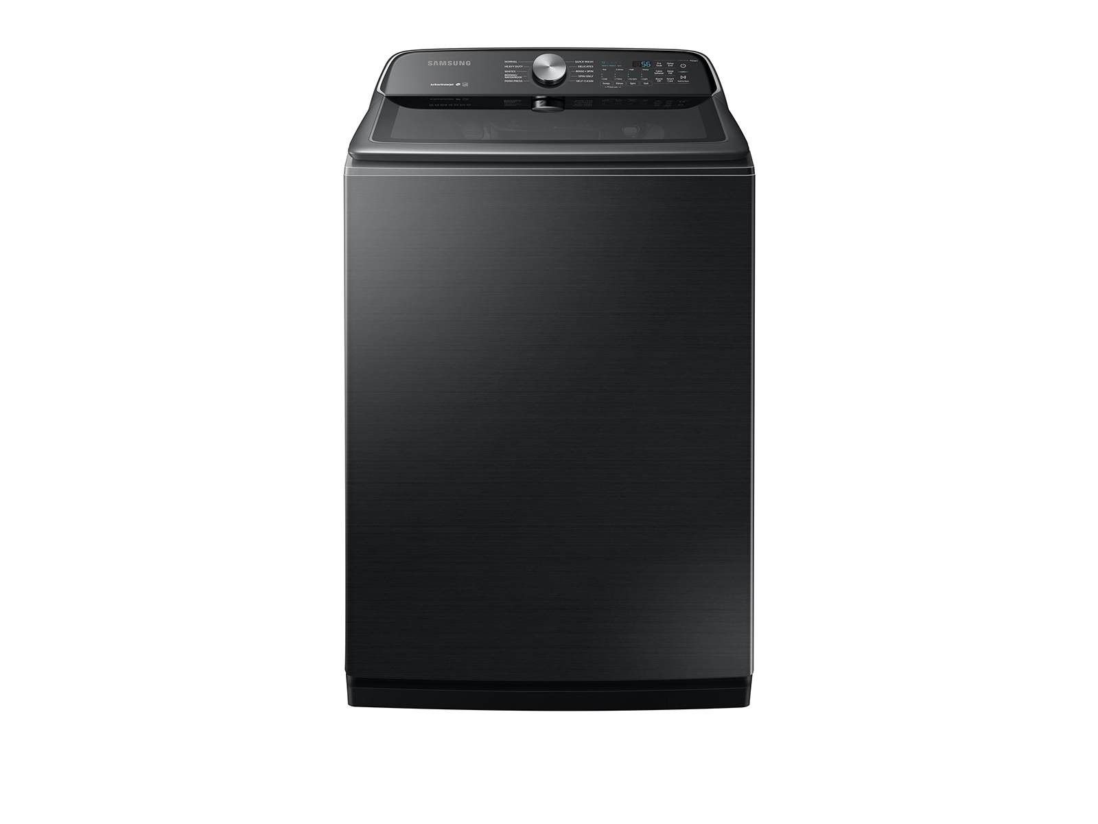 Samsung WA7200 5.4 cu. ft. Top Load Washer with Active WaterJet in Black Stainless Steel(WA54R7200AV/US)