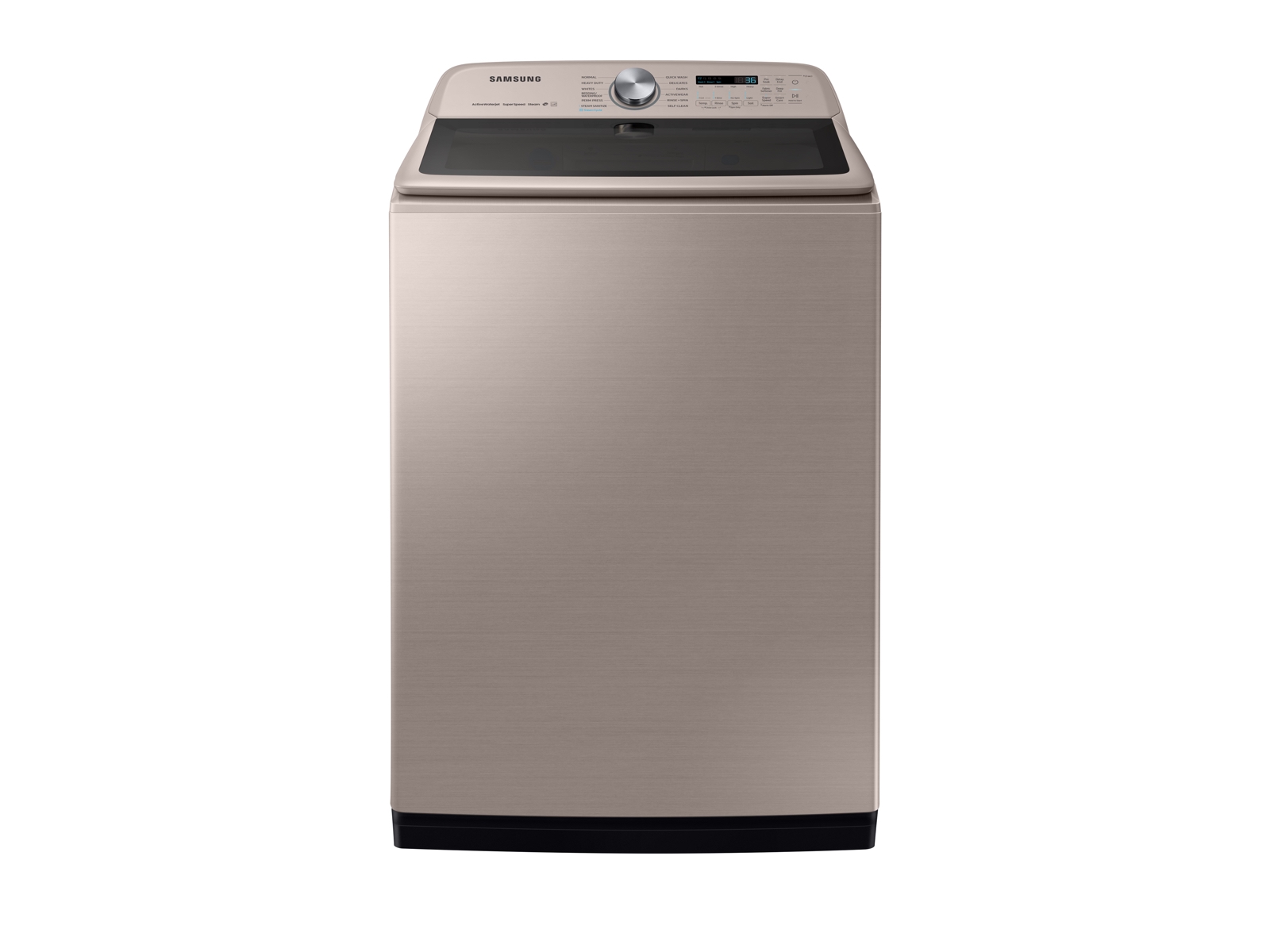 Photos - Washing Machine Samsung 5.4 cu. ft. Top Load Washer with Super Speed in Champagne(WA54R760 