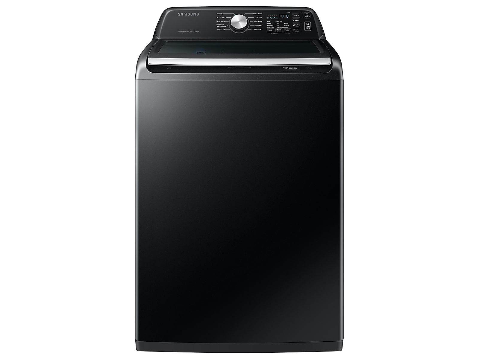 Samsung 4.6 cu. ft. Large Capacity Smart Top Load Washer with ActiveWave™ Agitator and Active WaterJet in Brushed Black(WA46CG3505AVA4)