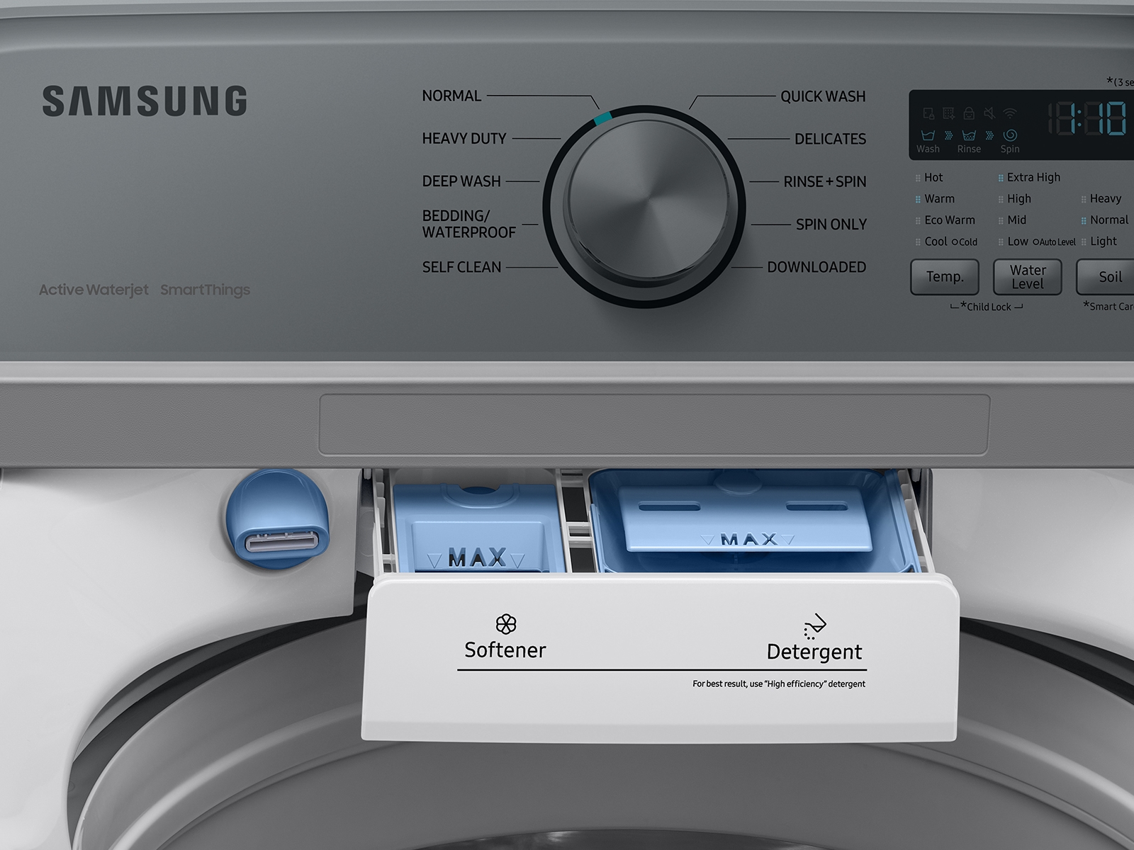 Thumbnail image of 4.6 cu. ft. Large Capacity Smart Top Load Washer with ActiveWave™ Agitator and Active WaterJet in White