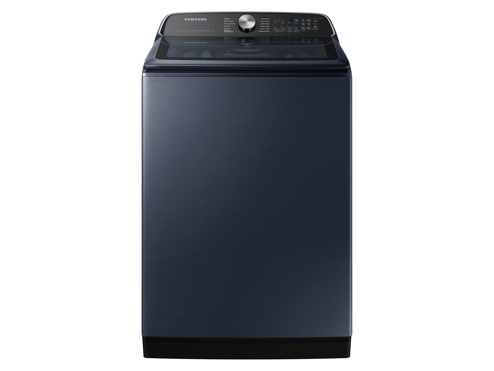 Samsung 5.4 cu. ft. Smart Top Load Washer with Pet Care Solution and Super Speed Wash in Brushed Navy Blue(WA54CG7150ADA4)