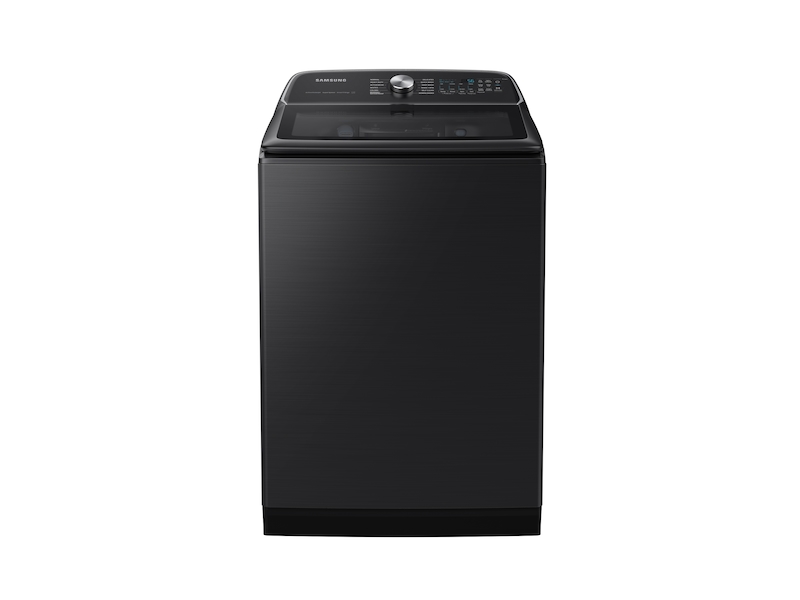 5.5 cu. ft. Extra-Large Capacity Smart Top Load Washer with Super Speed Wash in Brushed Black