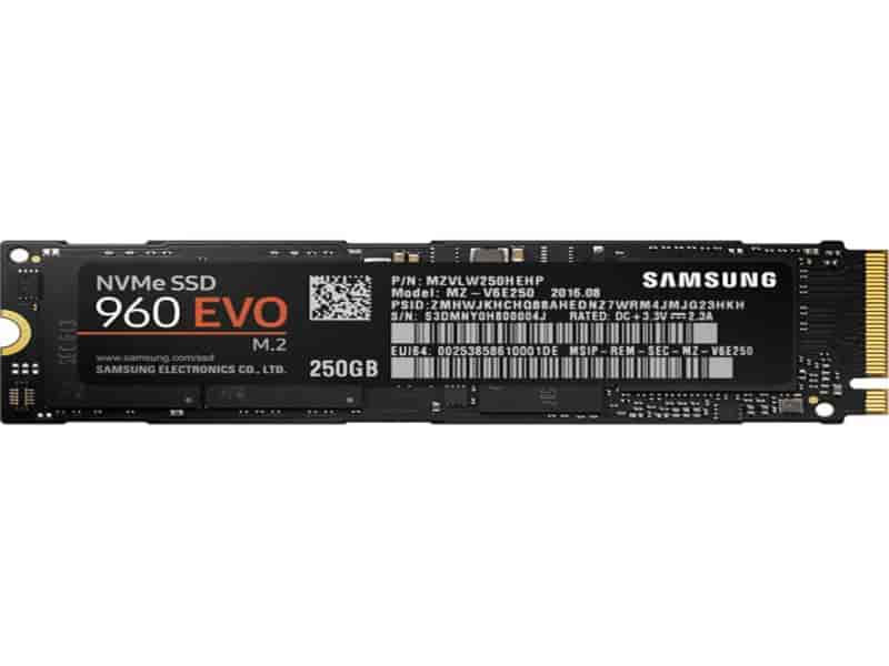 SSD 960 EVO NVMe M.2 250GB
