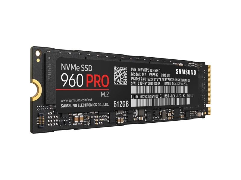 SSD 960 PRO M.2 512GB Memory Storage - MZ-V6P512BW | Samsung US