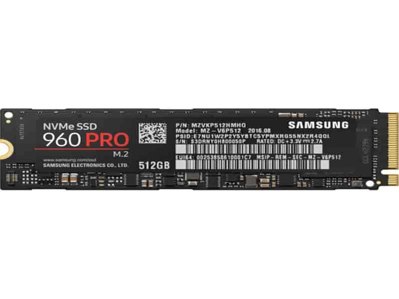 SSD 960 PRO NVMe M.2 512GB
