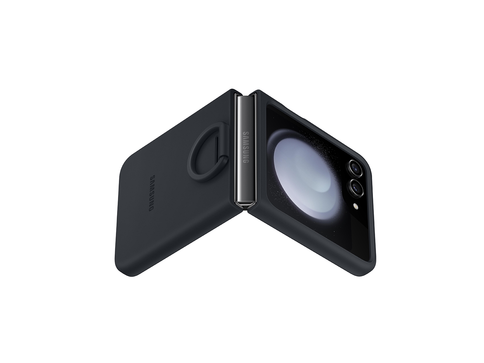 Thumbnail image of Galaxy Z Flip5 Silicone Case with Ring, Indigo