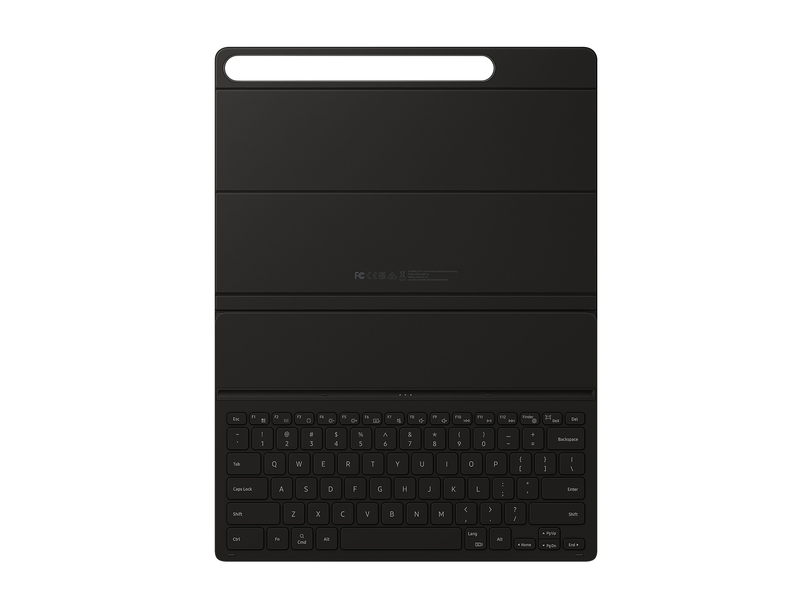 Samsung - Galaxy Tab S9+ Book Cover Keyboard Slim - Black