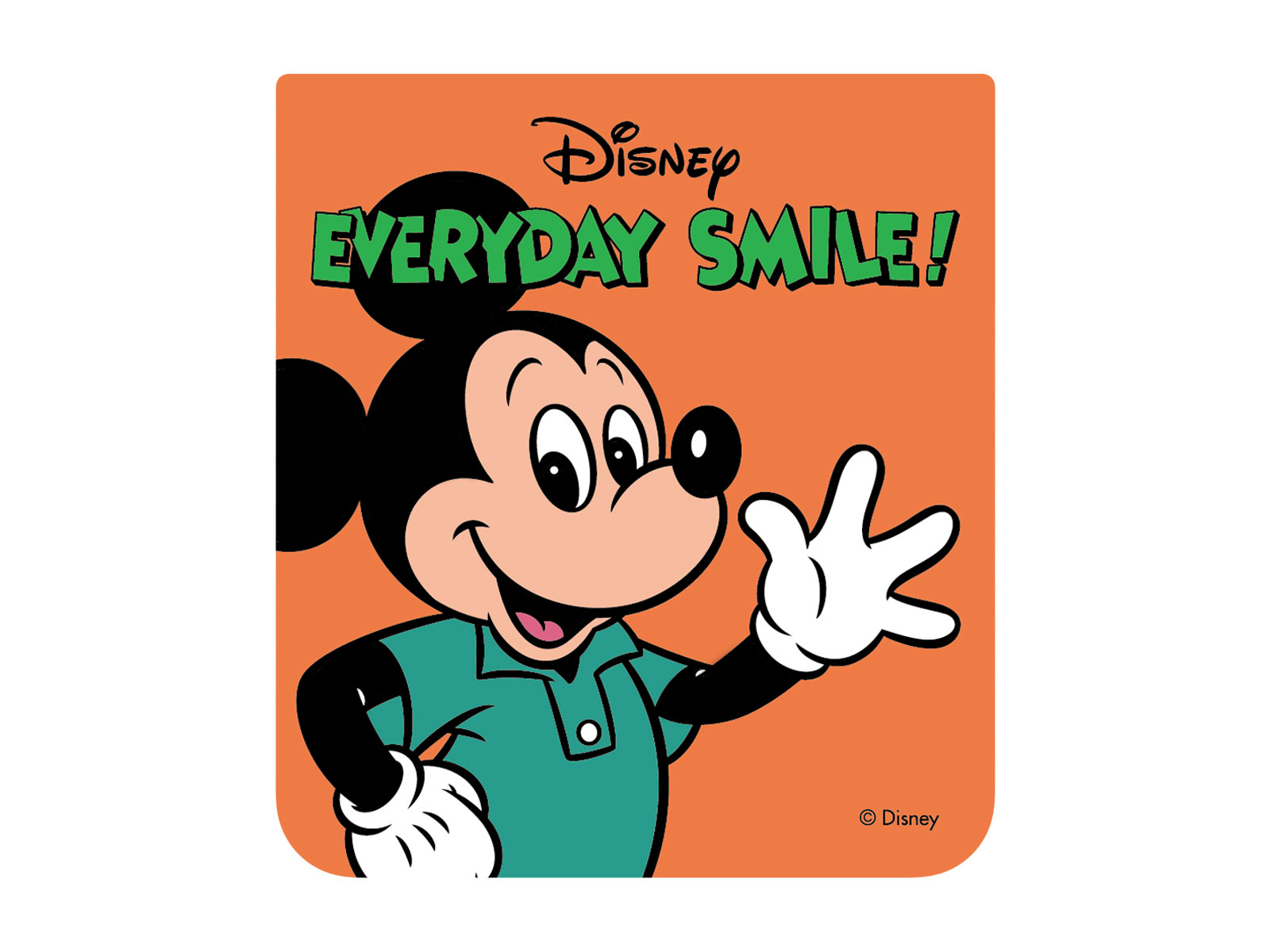 Disney Mickey Orange Interactive Card