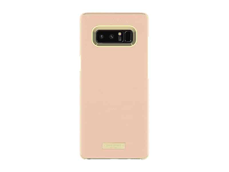 kate spade Note8 Inlay Wrap case, Rose Gold Saffiano