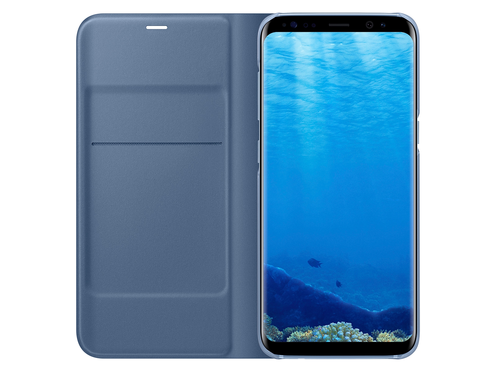 koncept fiber bagagerum Galaxy S8 LED Wallet Cover, Blue Mobile Accessories - EF-NG950PLEGUS |  Samsung US