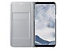 Thumbnail image of Galaxy S8+ LED Wallet Cover, Silver