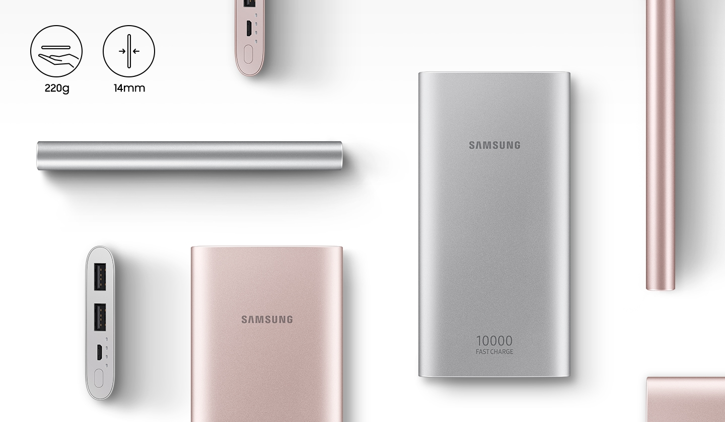 Samsung Batterie externe charge rapide (or rose) - 10000 mAh - Micro USB -  Batterie et powerbank Samsung sur