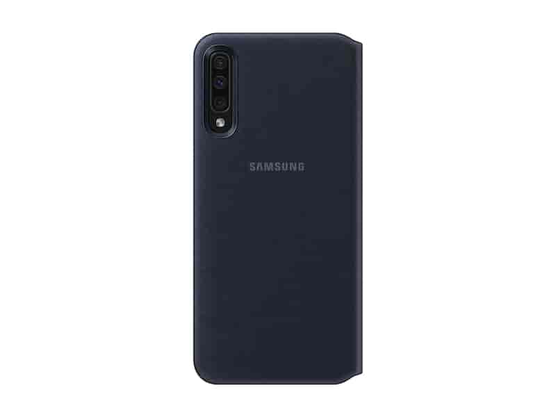 Wallet Cover for Galaxy A50, Black