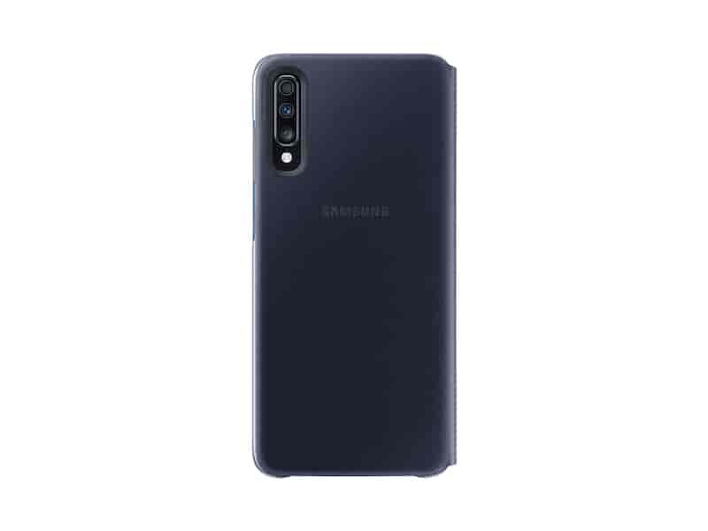 Wallet Cover for Galaxy A70, Black