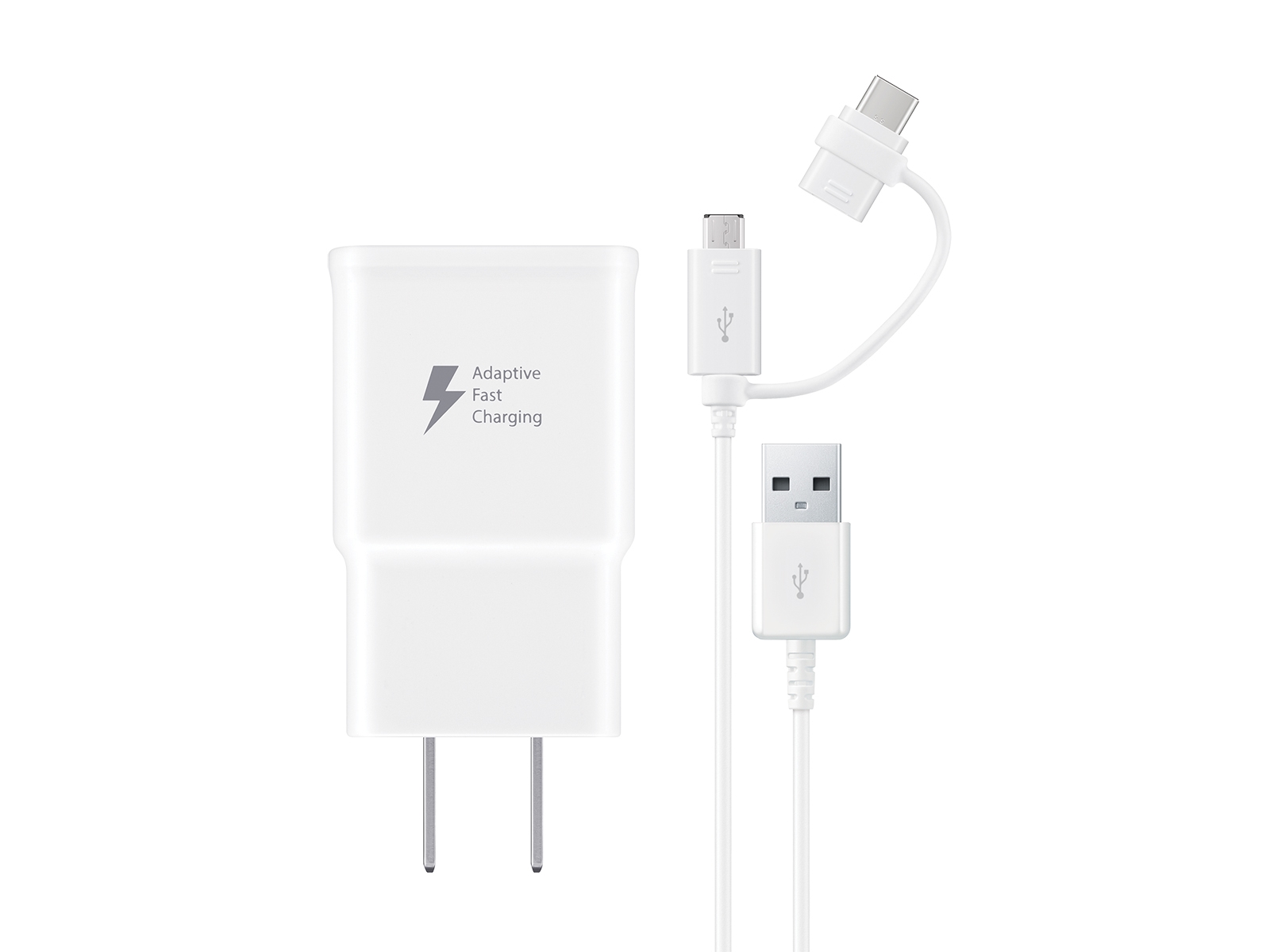 hengel Verdienen Slordig Fast Charge Travel Charger with Micro USB and USB-C combo cable, White  Mobile Accessories - EP-DG930DWBNDL | Samsung US