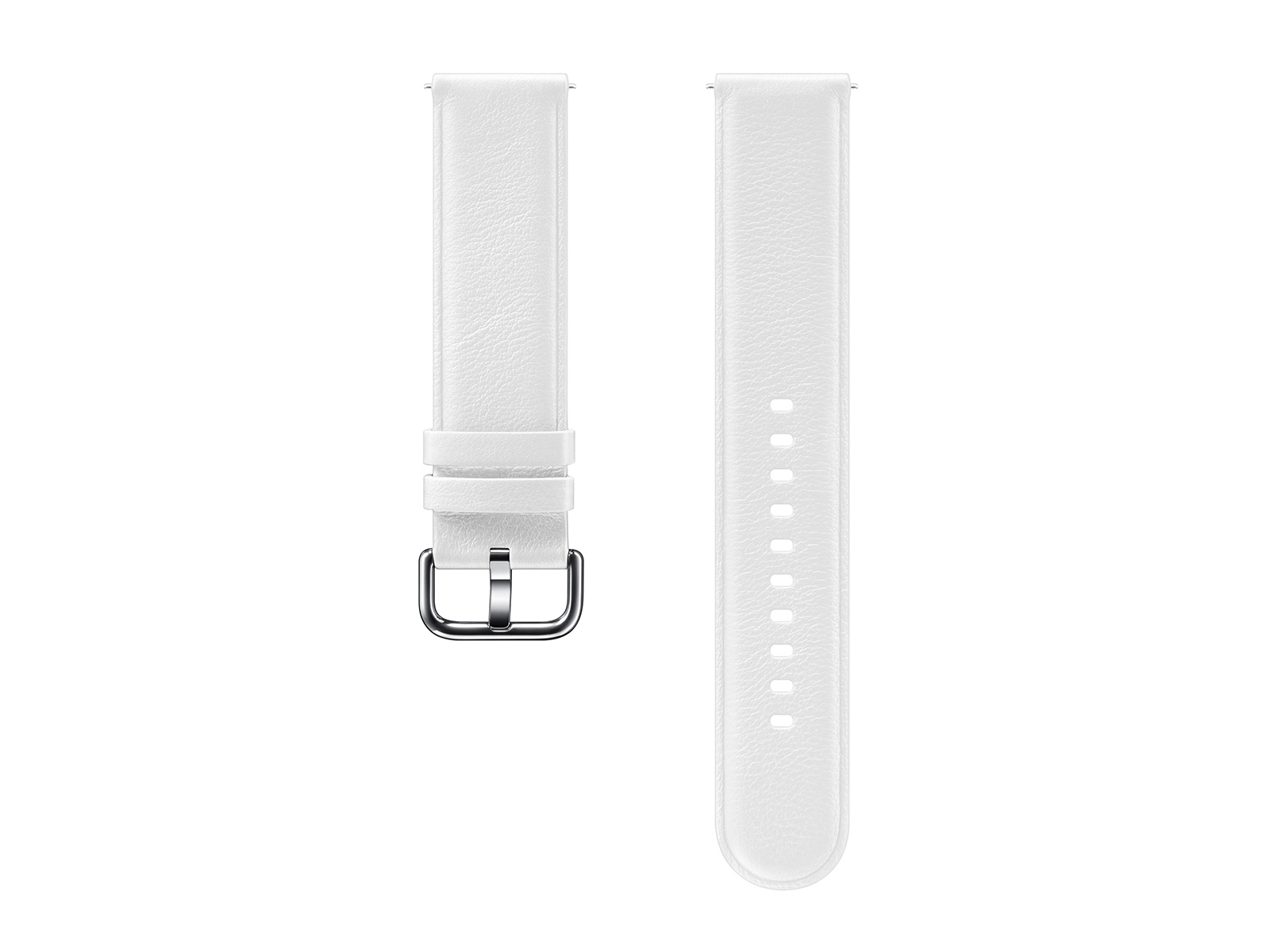 Leather Band for Galaxy Watch Active2, White Mobile Accessories -  ET-SLR82MWEGUJ