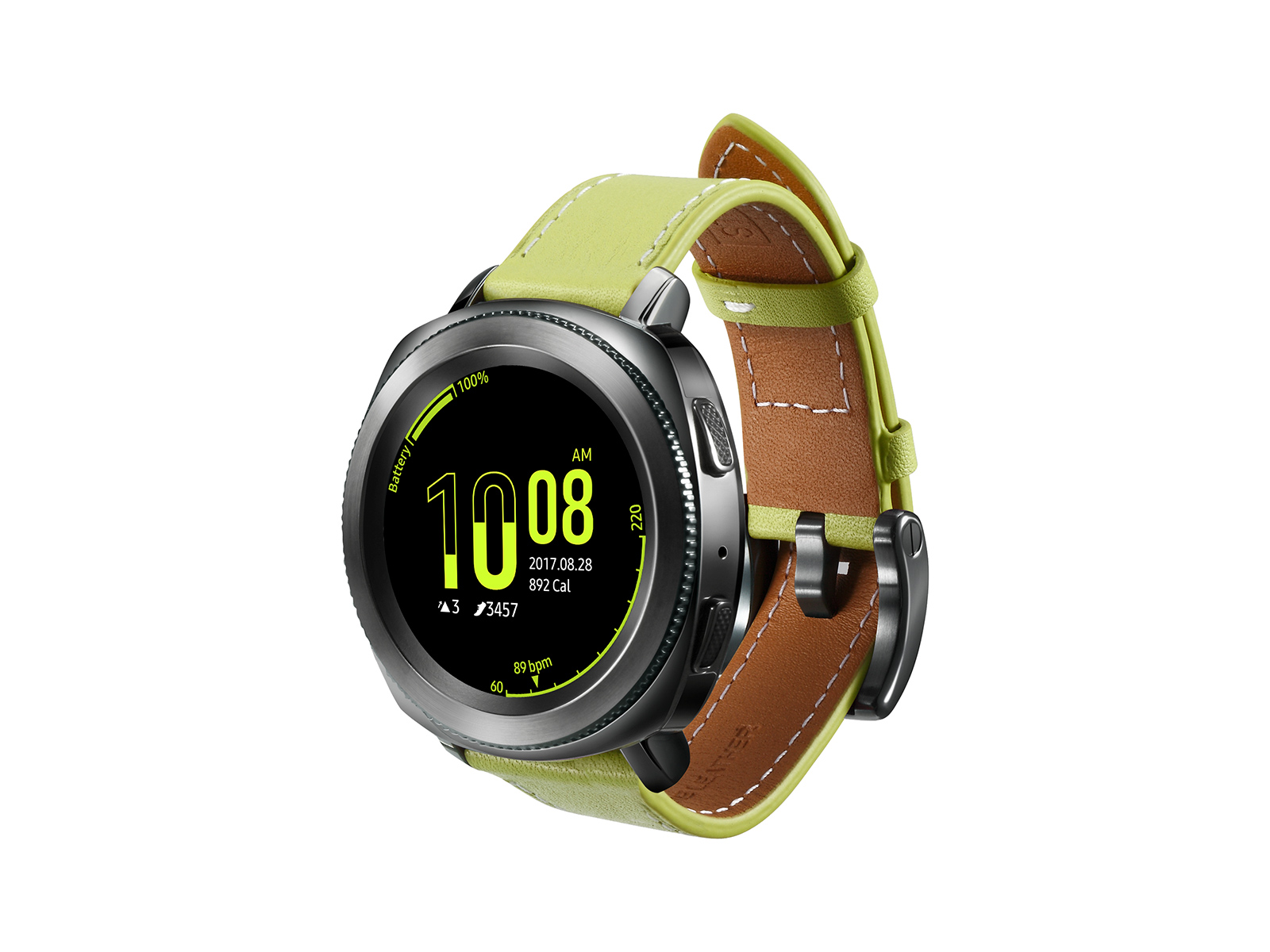 Gear Sport Classic Leather Band (20mm), Olive Green Mobile Accessories ...