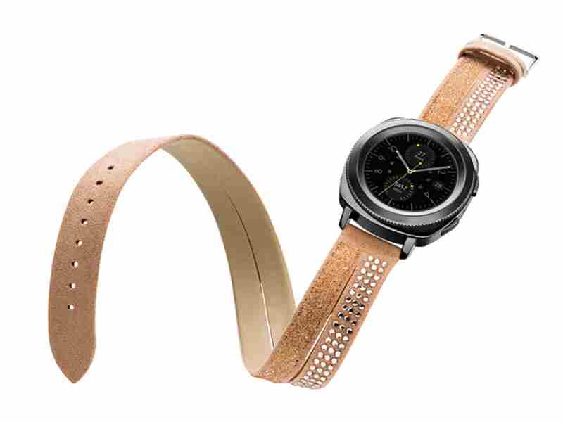Swarovski Band for Galaxy Watch 42mm and Gear Sport, Rose Gold