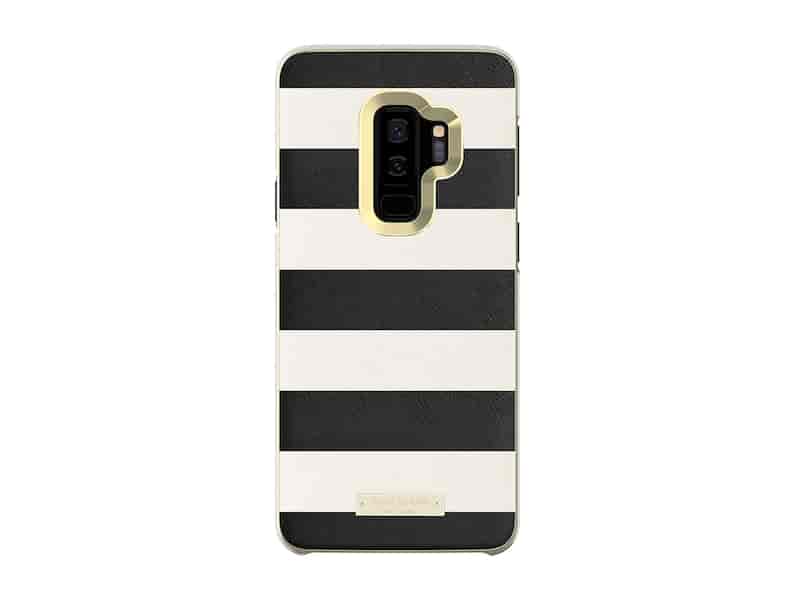 Kate Spade Wrap Inlay Case for Galaxy S9+, Black-White
