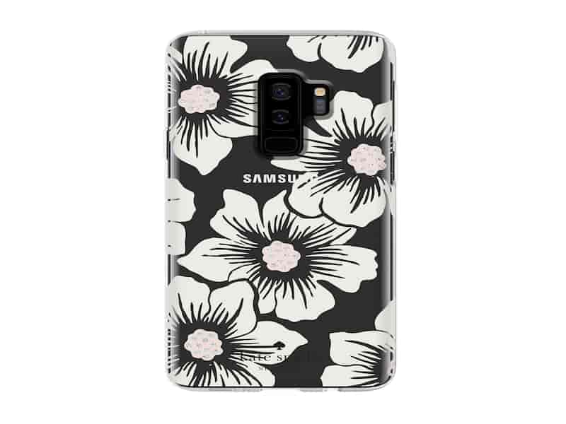 Kate Spade Protective Hardshell Case for Galaxy S9+, Hollyhock
