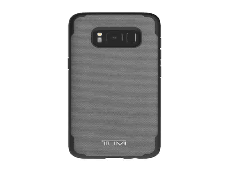 TUMI Coated Canvas Co-Mold Case for Galaxy S8, Grey