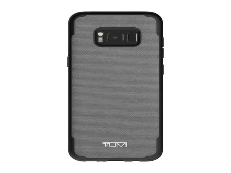 TUMI Coated Canvas Co-Mold Case for Galaxy S8+, Grey