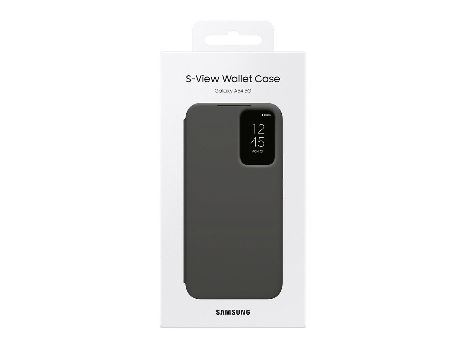 S-View Wallet Case for Galaxy A54 5G, Black Mobile Accessories