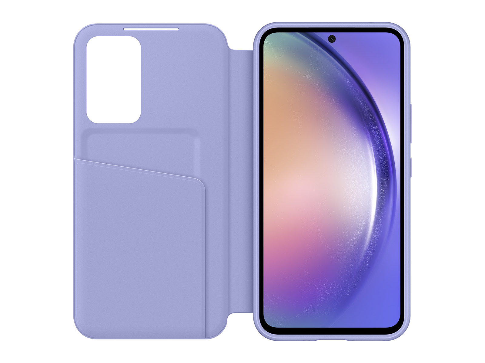  SAMSUNG Galaxy A54 5G S-View Wallet Phone Case, Protective Cover  w/Card Holder Slot, Finger Tap Display Window, US Version, EF-ZA546CVEGUS,  Blueberry : Cell Phones & Accessories