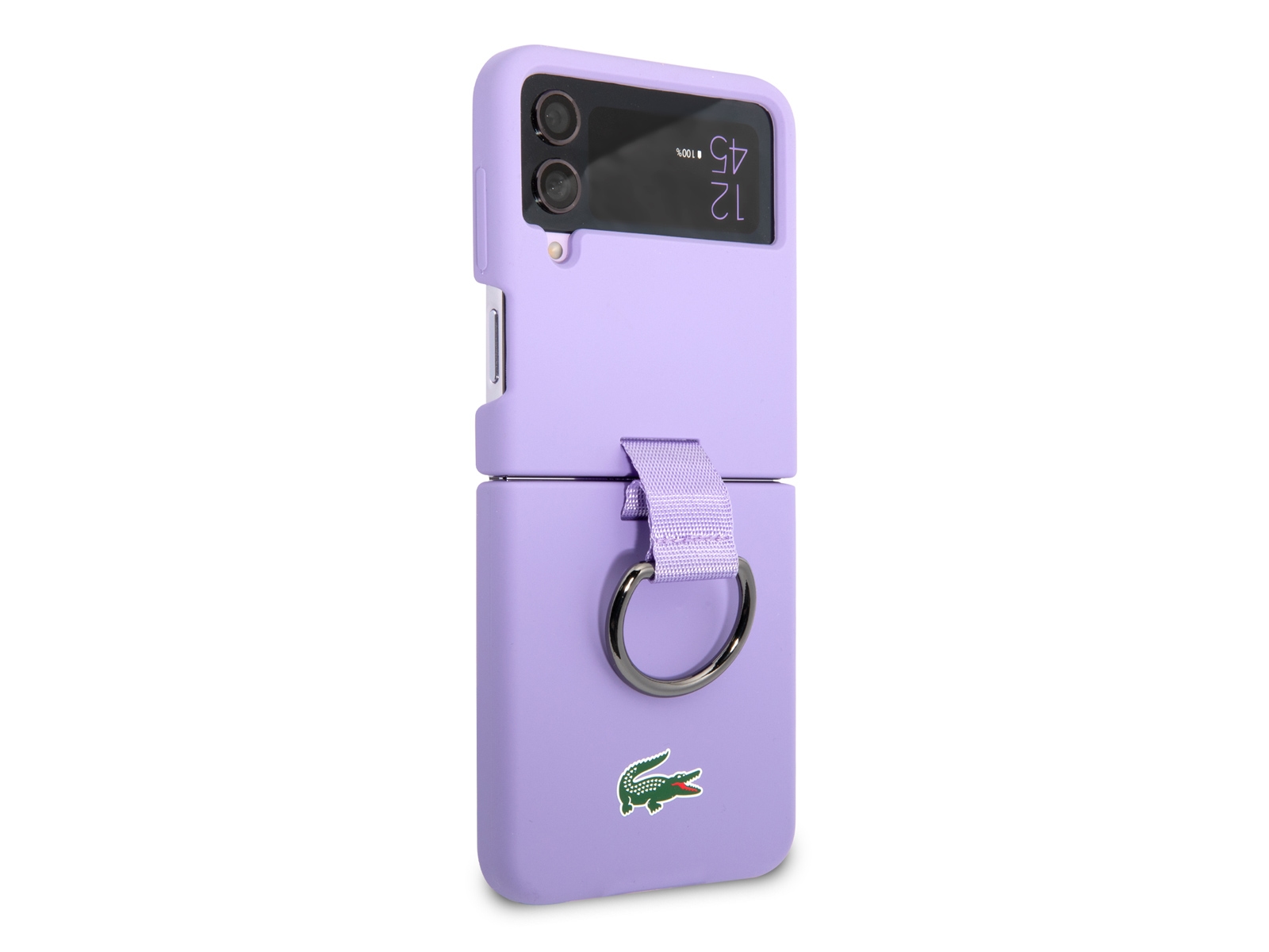 Thumbnail image of LACOSTE Lavender Silicone Case with Ring for Galaxy Z Flip4