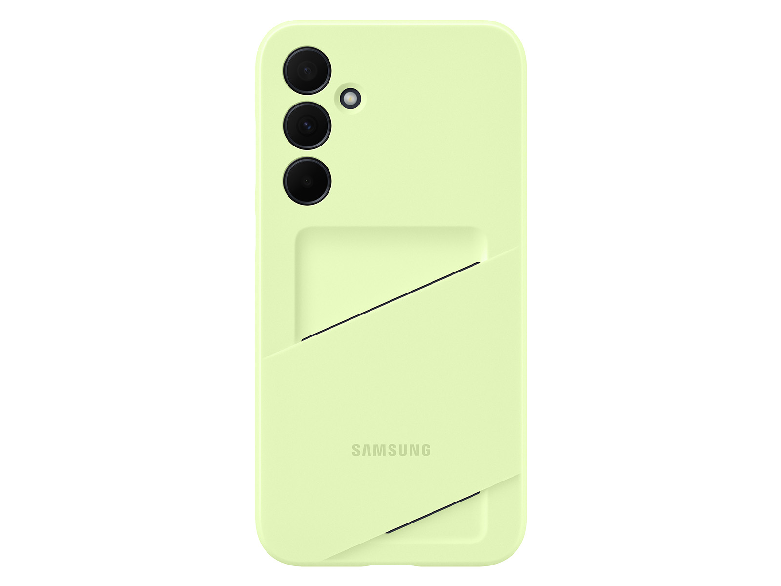 Galaxy A35 5G Silicone Card Slot Case, Lime