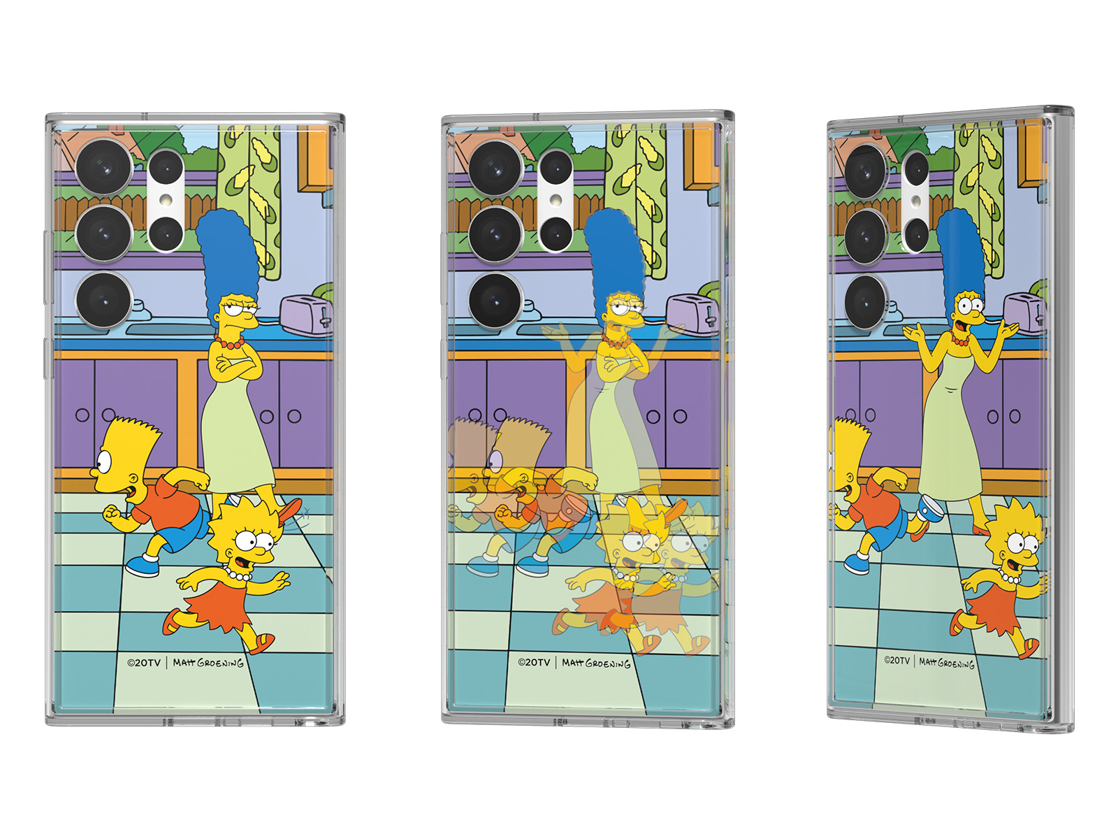 Simpsons Lenticular Backplate for Galaxy S23 Ultra Frame Case