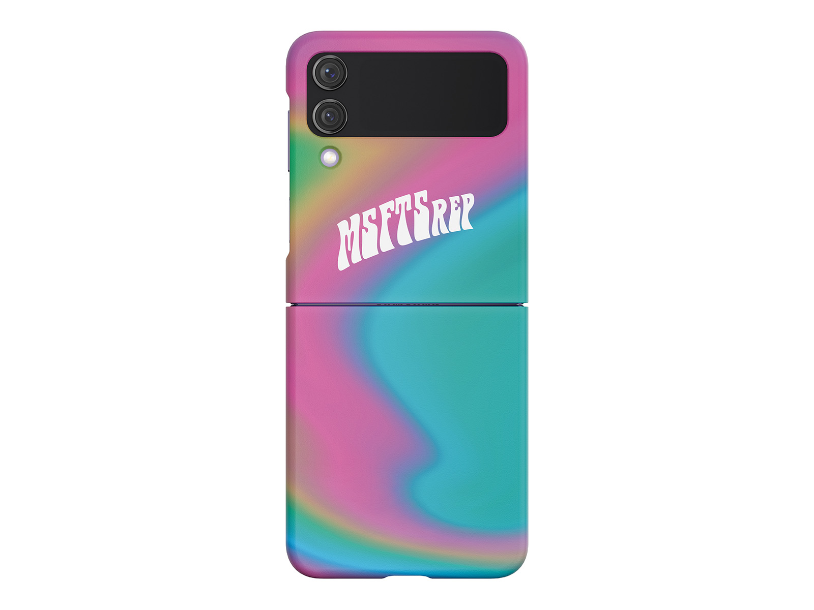 Thumbnail image of Galaxy Z Flip4 MSFTSrep Wavy Rainbow Eco-Conscious Case