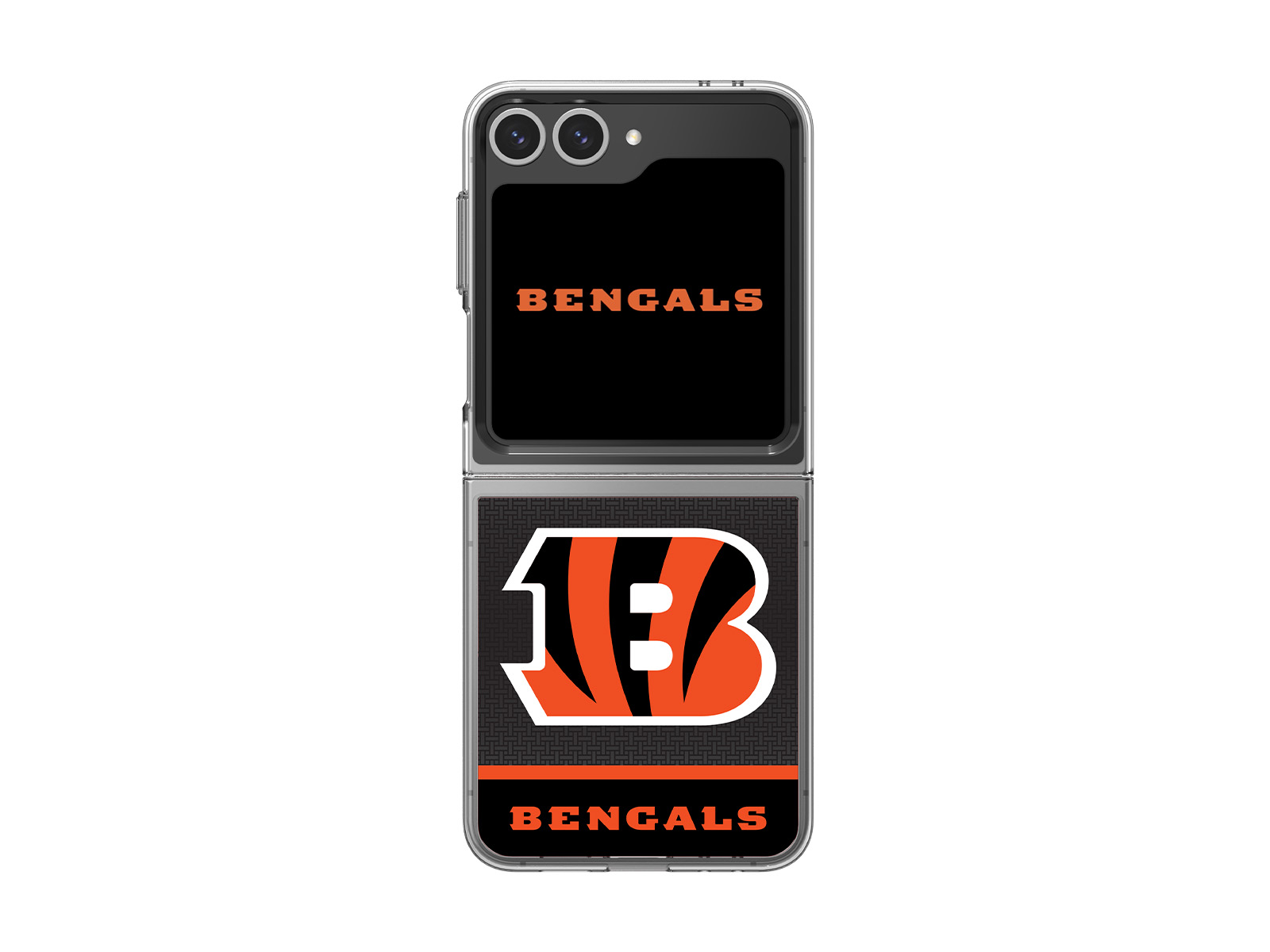 Samsung Cincinnati Bengals Galaxy Z Flip6 and Galaxy Z Flip7 FE Flipsuit Case & Card(GP-KNFLCBENF1)
